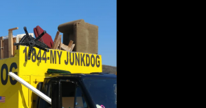Orange County Junk Removal truck in action!