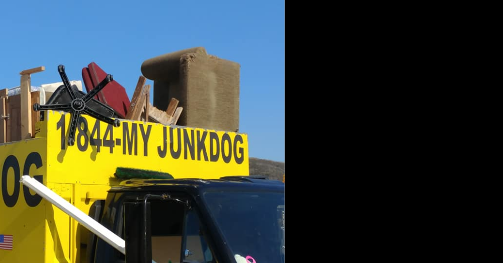 Orange County Junk Removal truck in action!